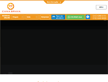 Tablet Screenshot of canabravaresort.com.br